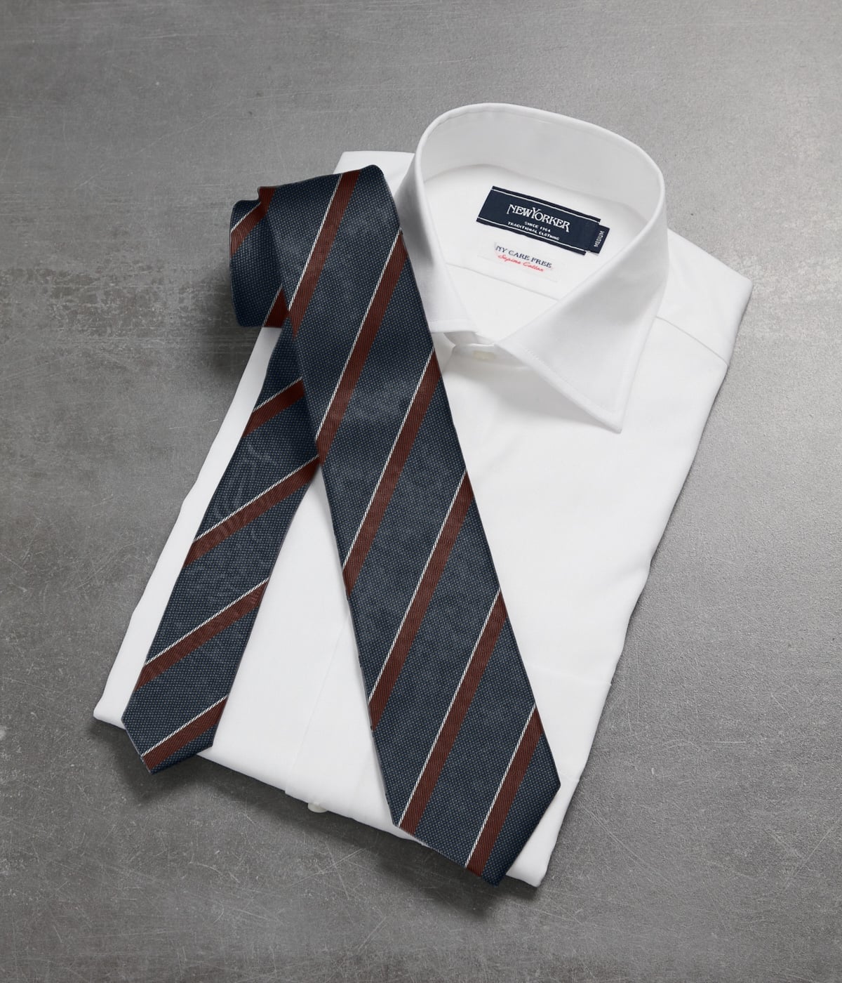 ピンチェック×ストライプ ネクタイ