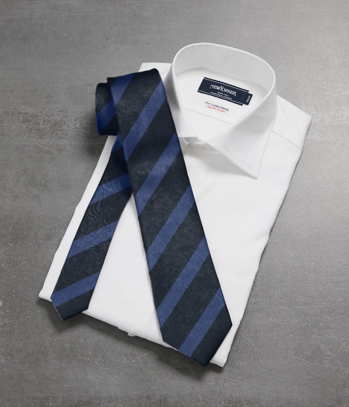インディゴカラー ストライプ ネクタイ