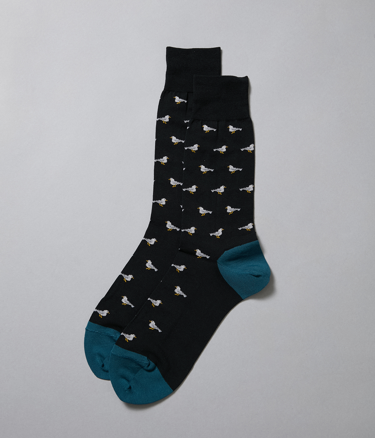 バードモチーフ カジュアルソックス