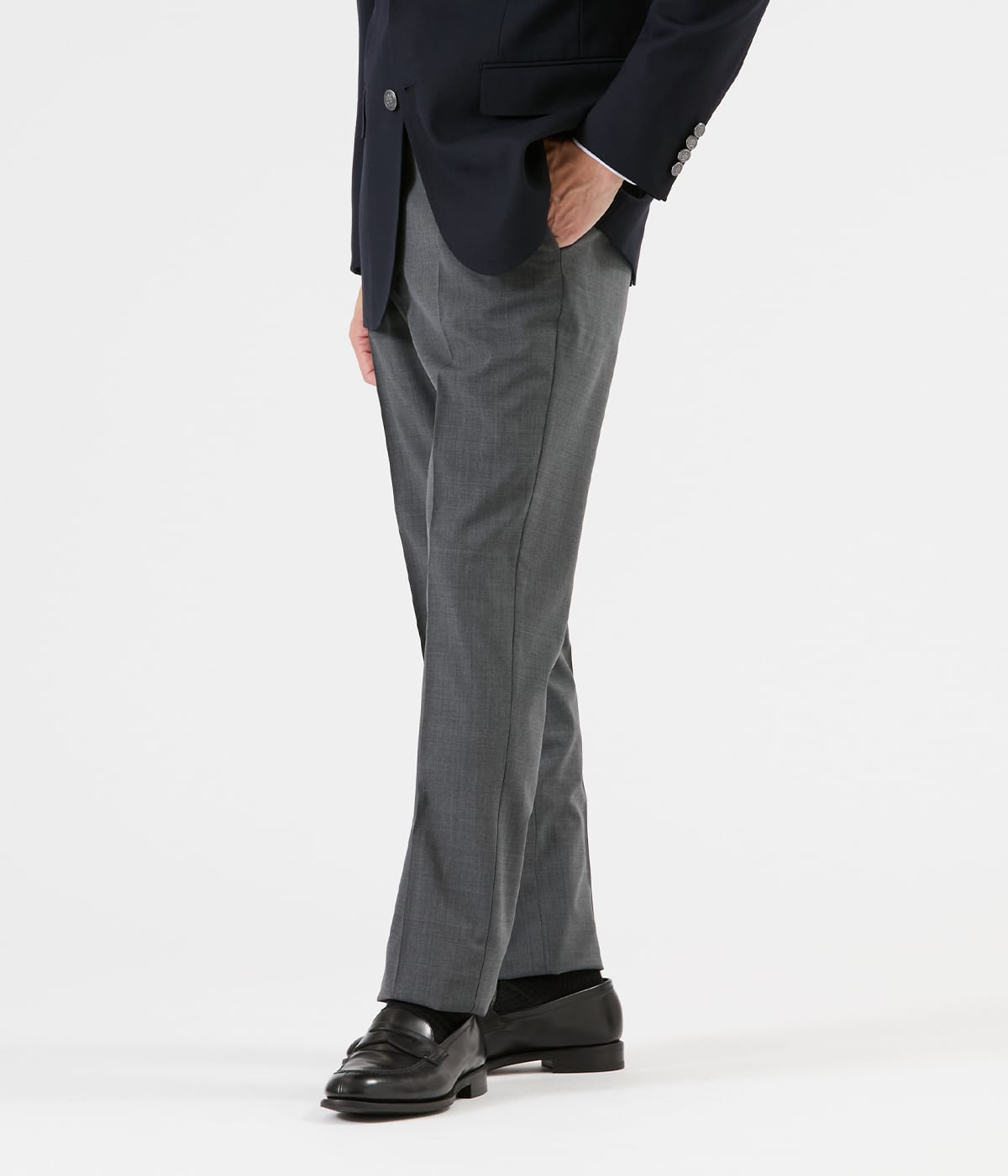 【ウォッシャブル・防シワ・ストレッチ】トロピカル スラックス