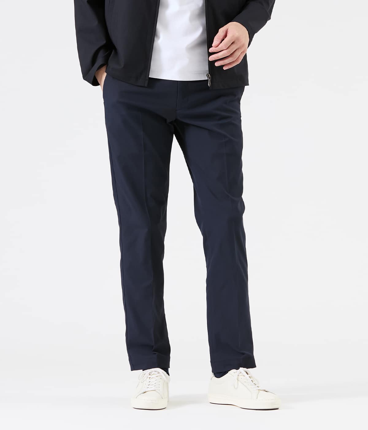 【ストレッチ・ウォッシャブル・吸水速乾・UVカット】ツイル ストレッチパンツ