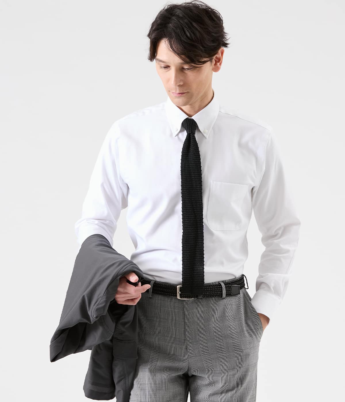 NY CARE FREE オックス 長袖ボタンダウンシャツ