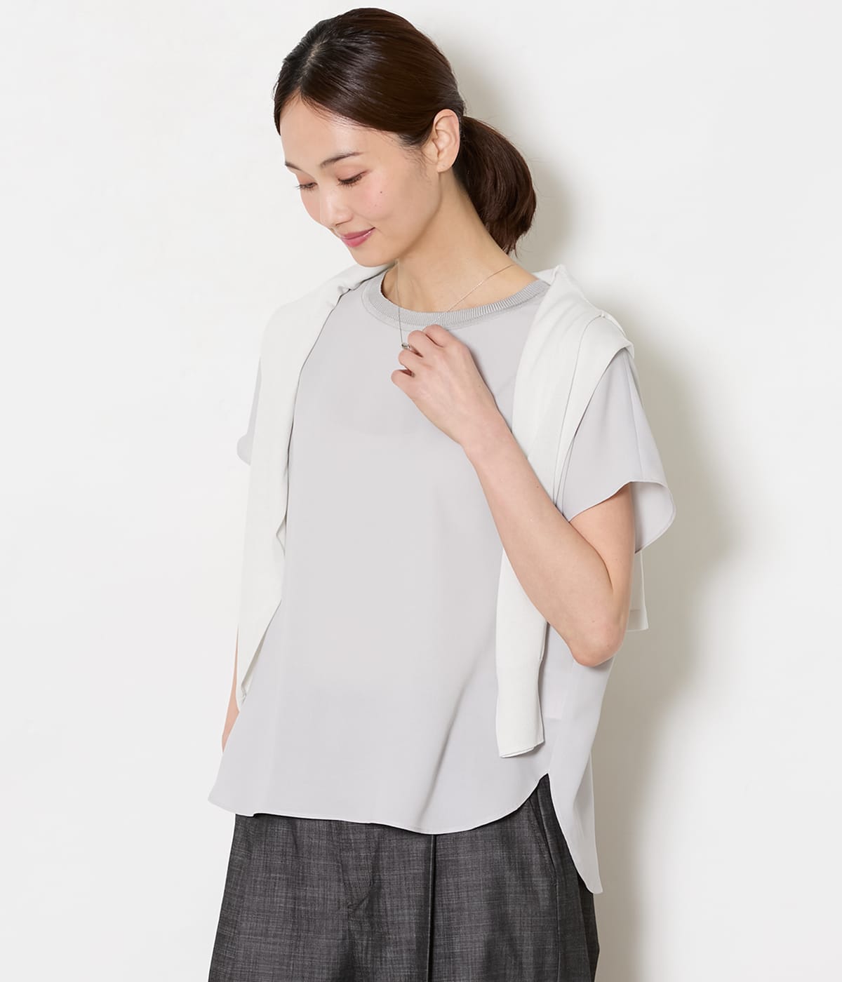 ソフトジョーゼット Tブラウス