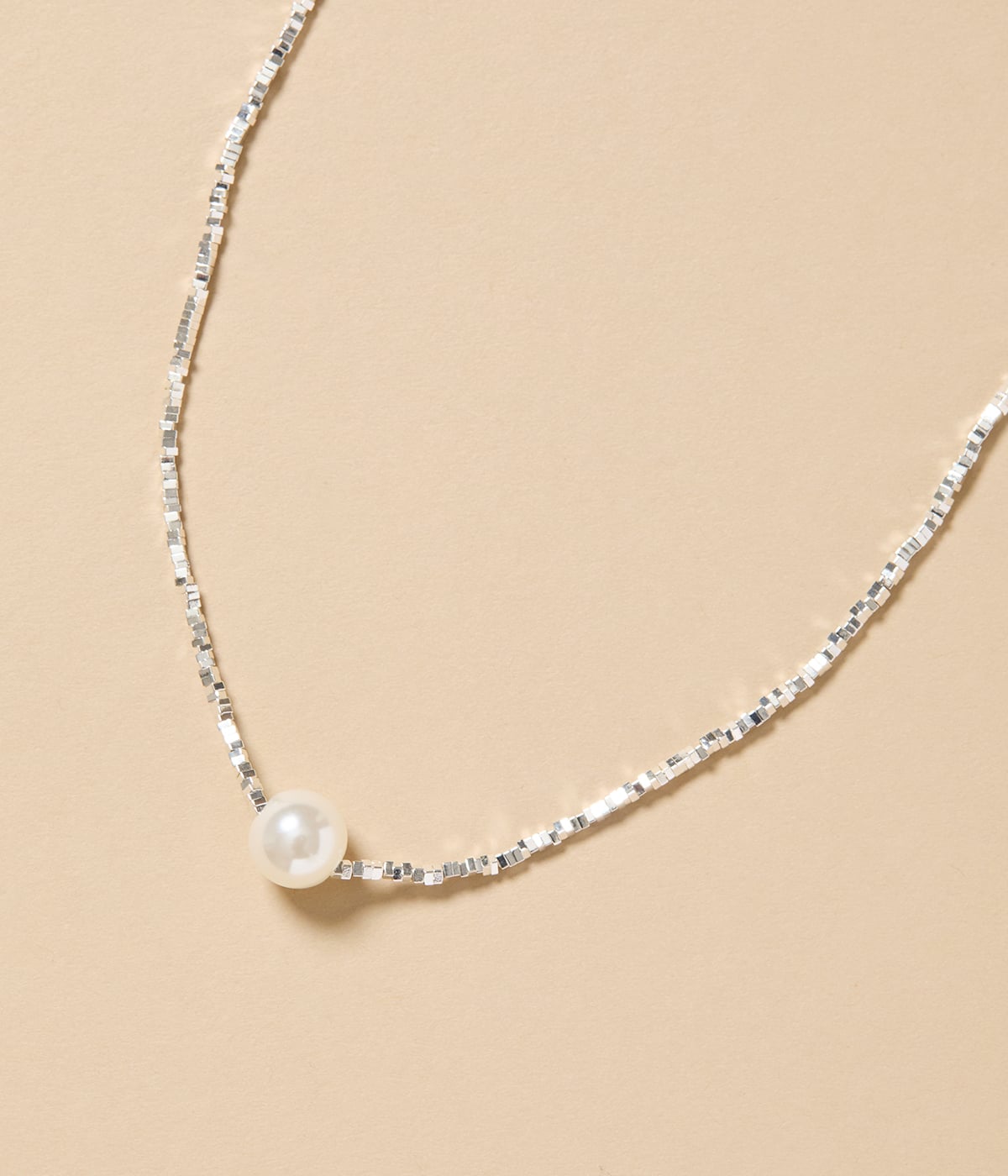 1粒パールネックレス