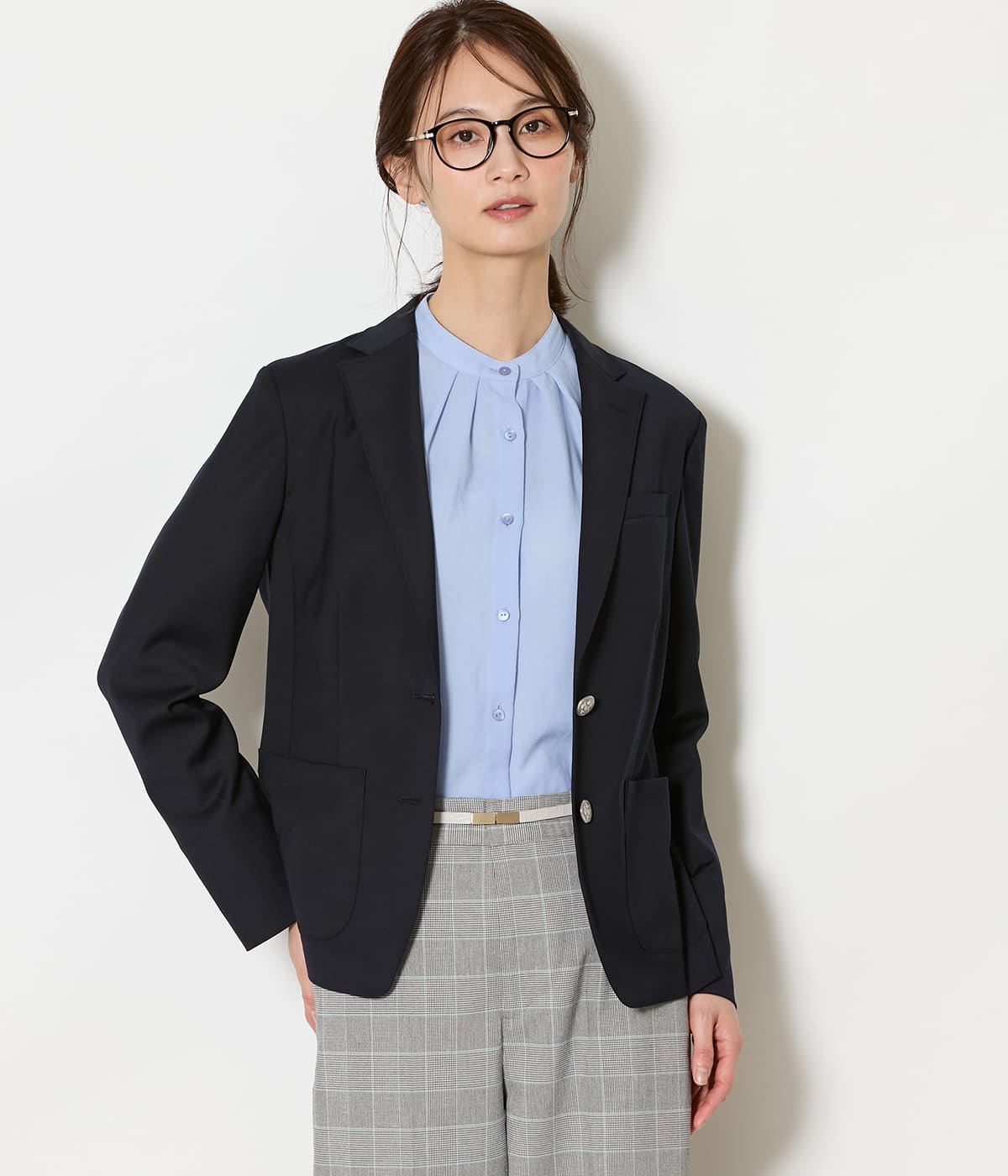 【L】【ウォッシャブル】ウールオックス シングルブレザー