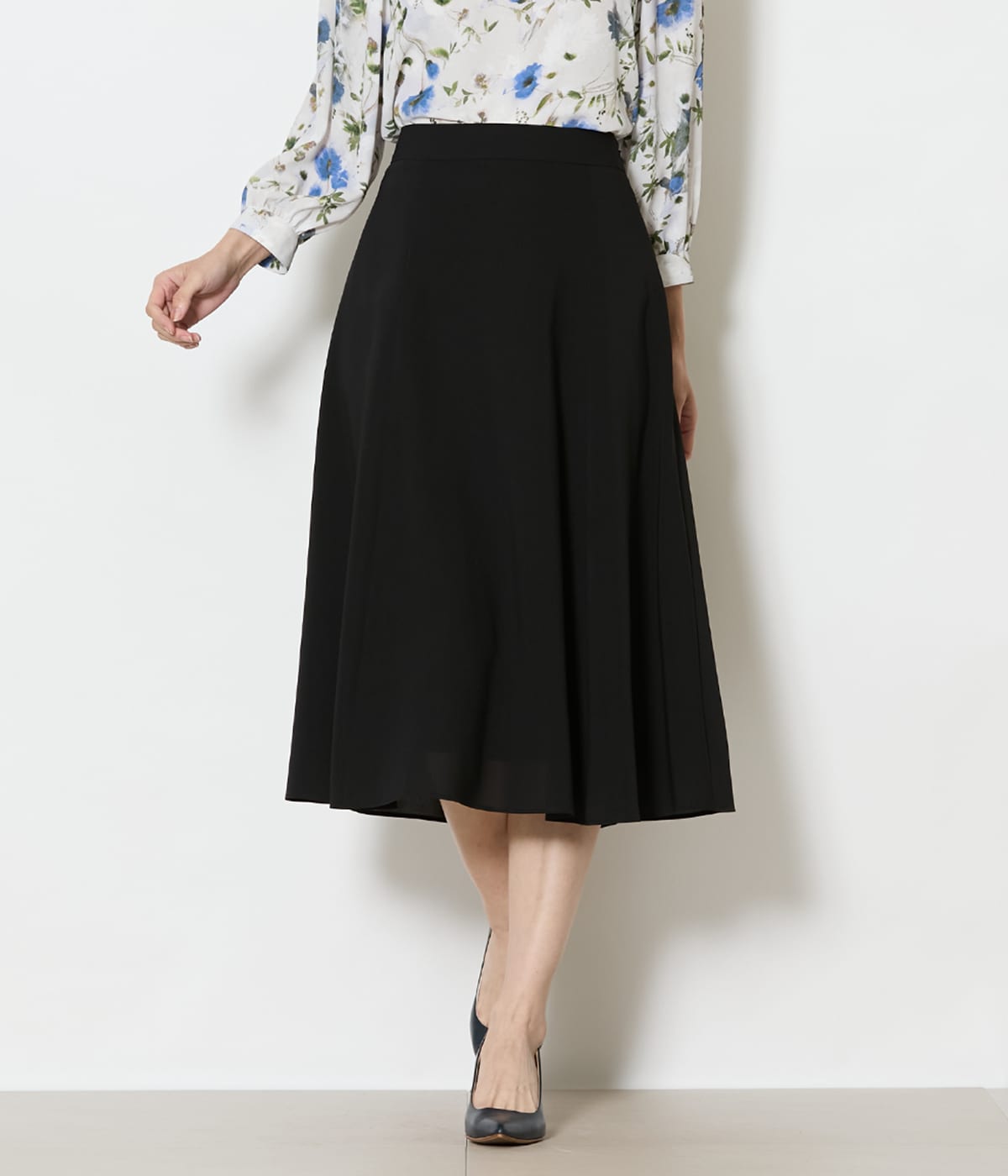 【L】フィネスボイル フレアスカート