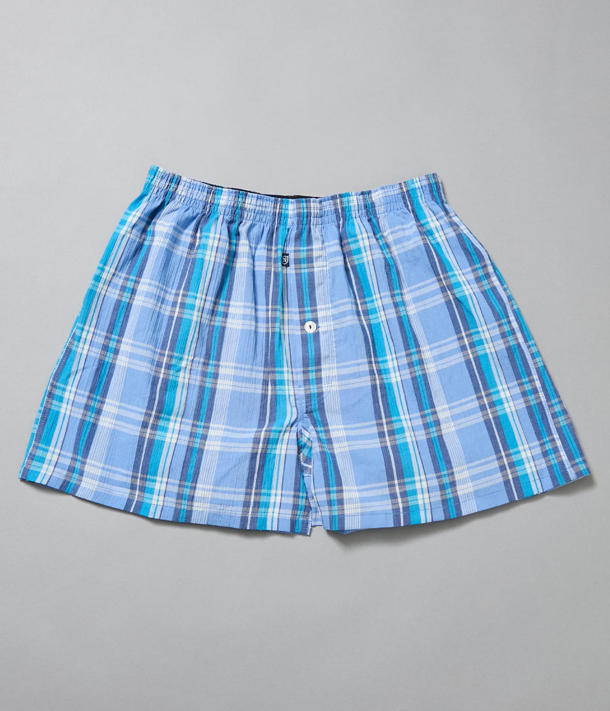 楊柳 チェック 前開き 布帛トランクス