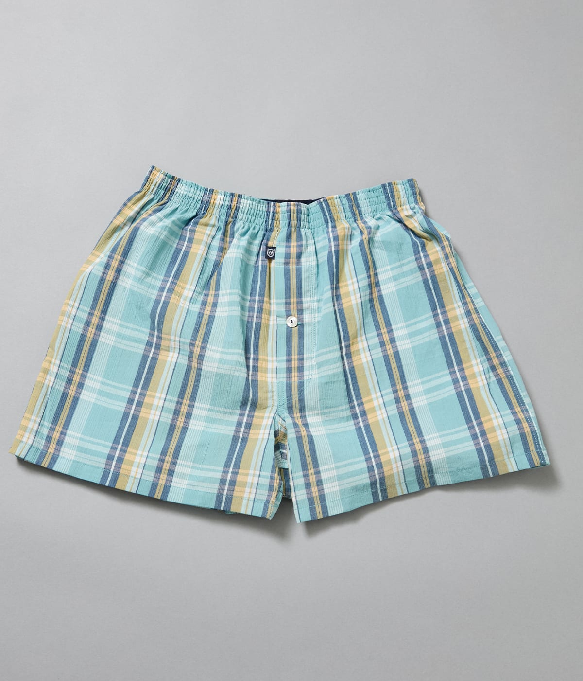 楊柳 チェック 前開き 布帛トランクス