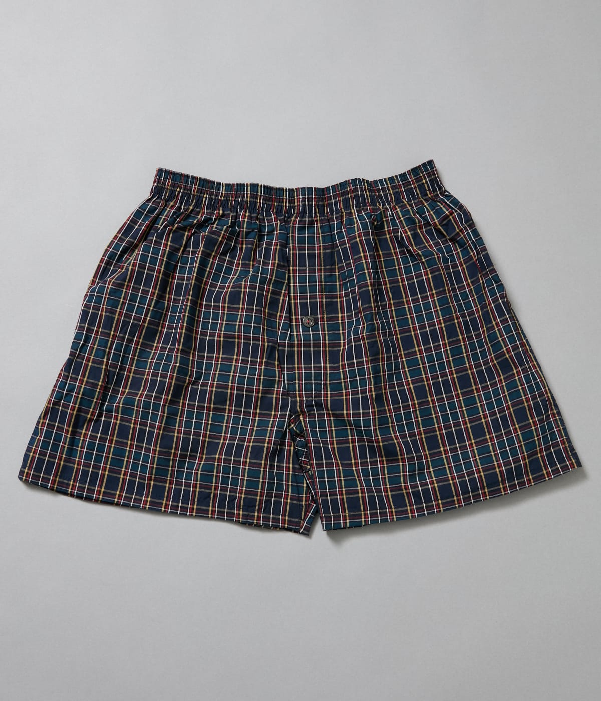 平織 チェック 前開き 布帛トランクス