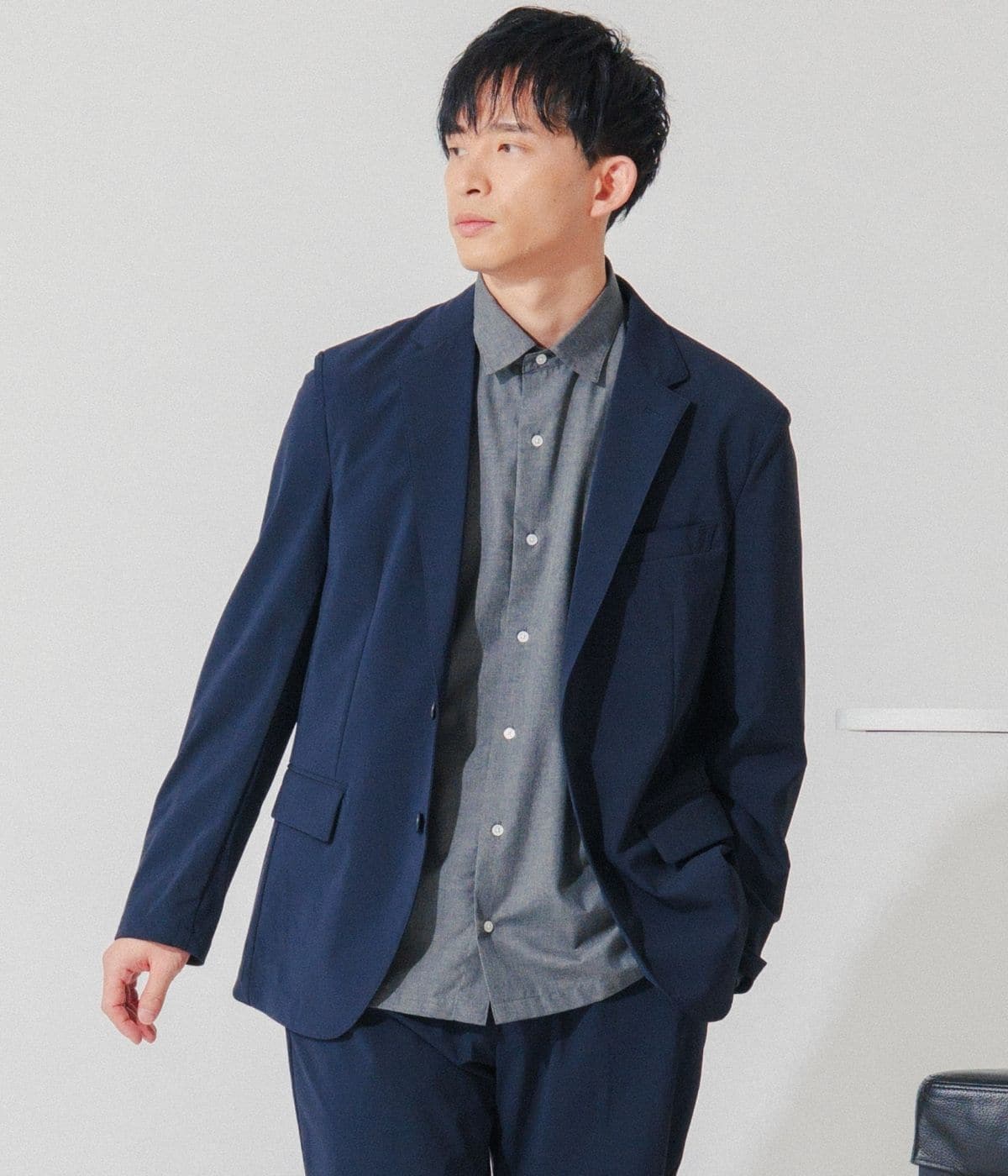 【撥水・接触冷感・洗える・ストレッチ・セットアップ可】ストレッチジャケット