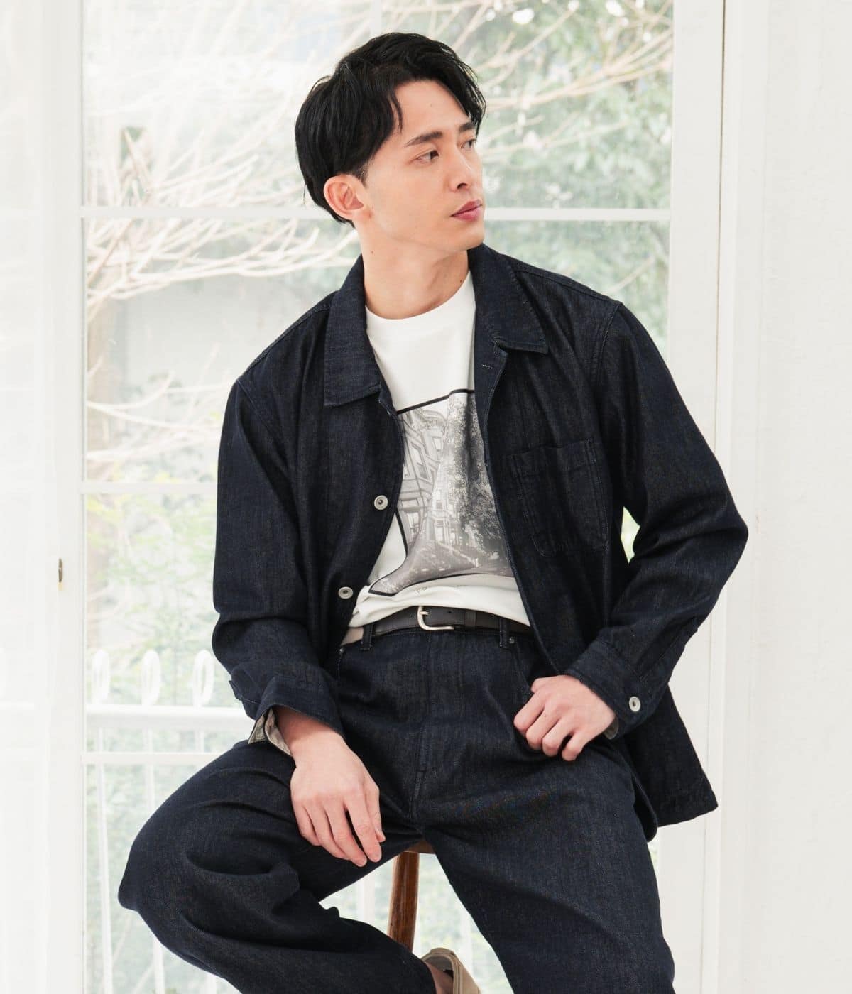 【洗える・着映え・一枚で決まる】デニムカバーオール