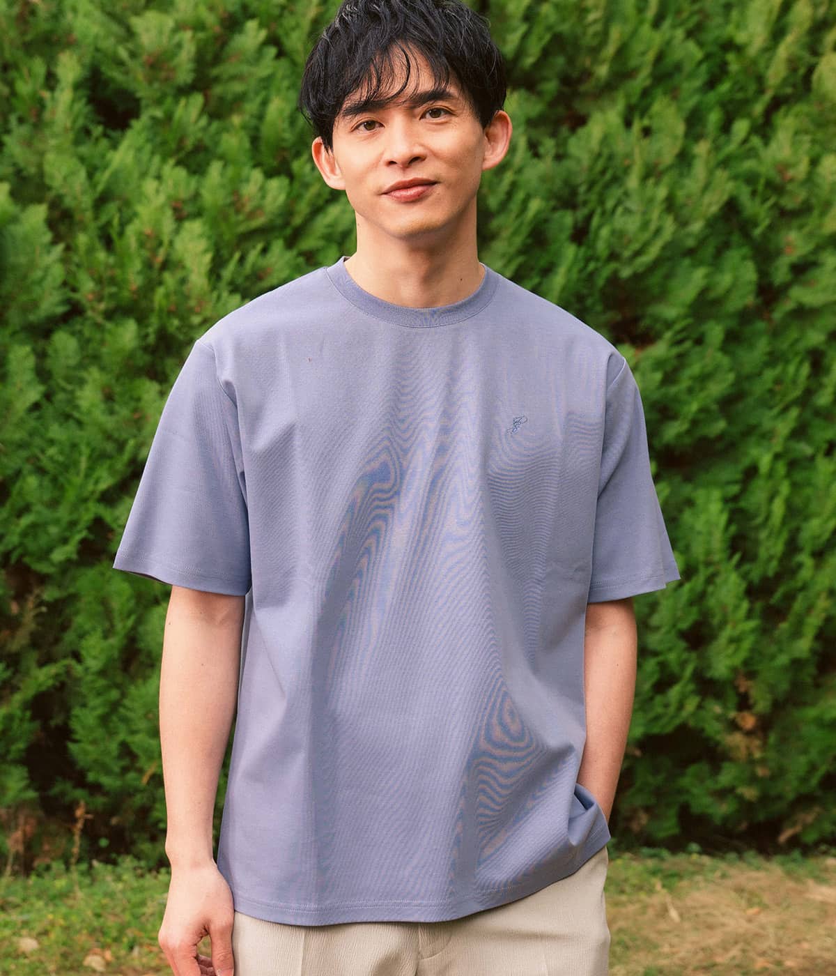 【接触冷感・デイリー・快適】P/SロゴTシャツ