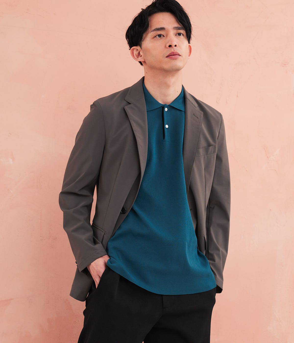 【ウォッシャブル・軽量・ストレッチ】エフォートレス 半袖ニットポロシャツ