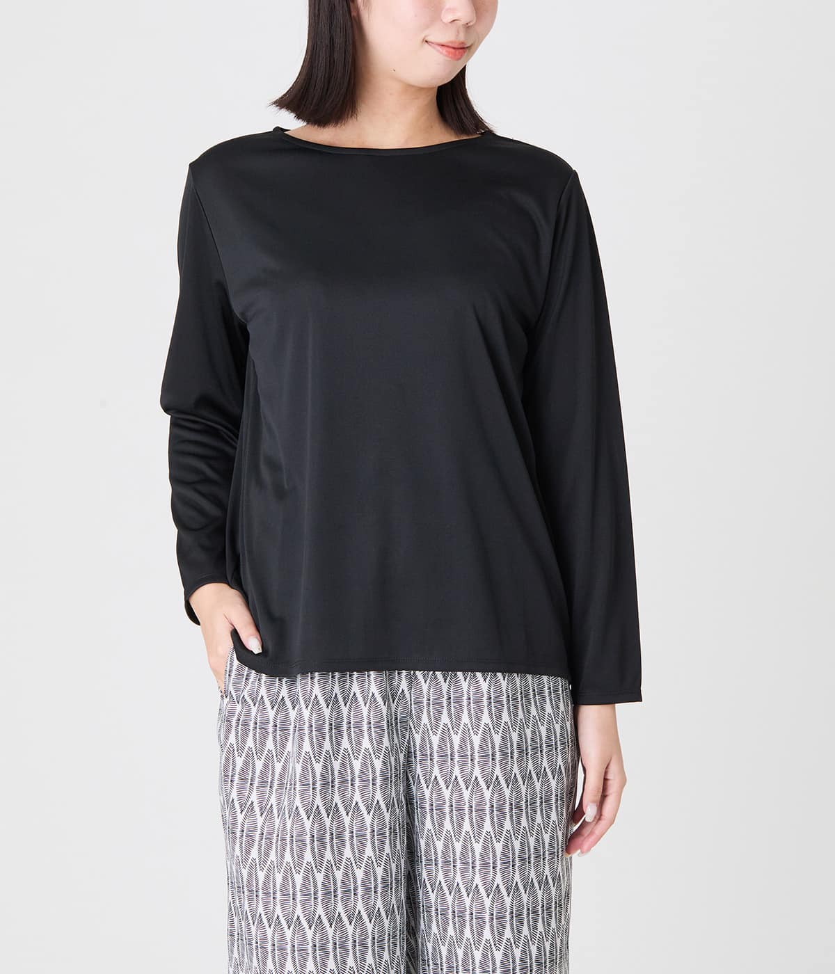 【着回し・オンオフ】クルーネックプルオーバー