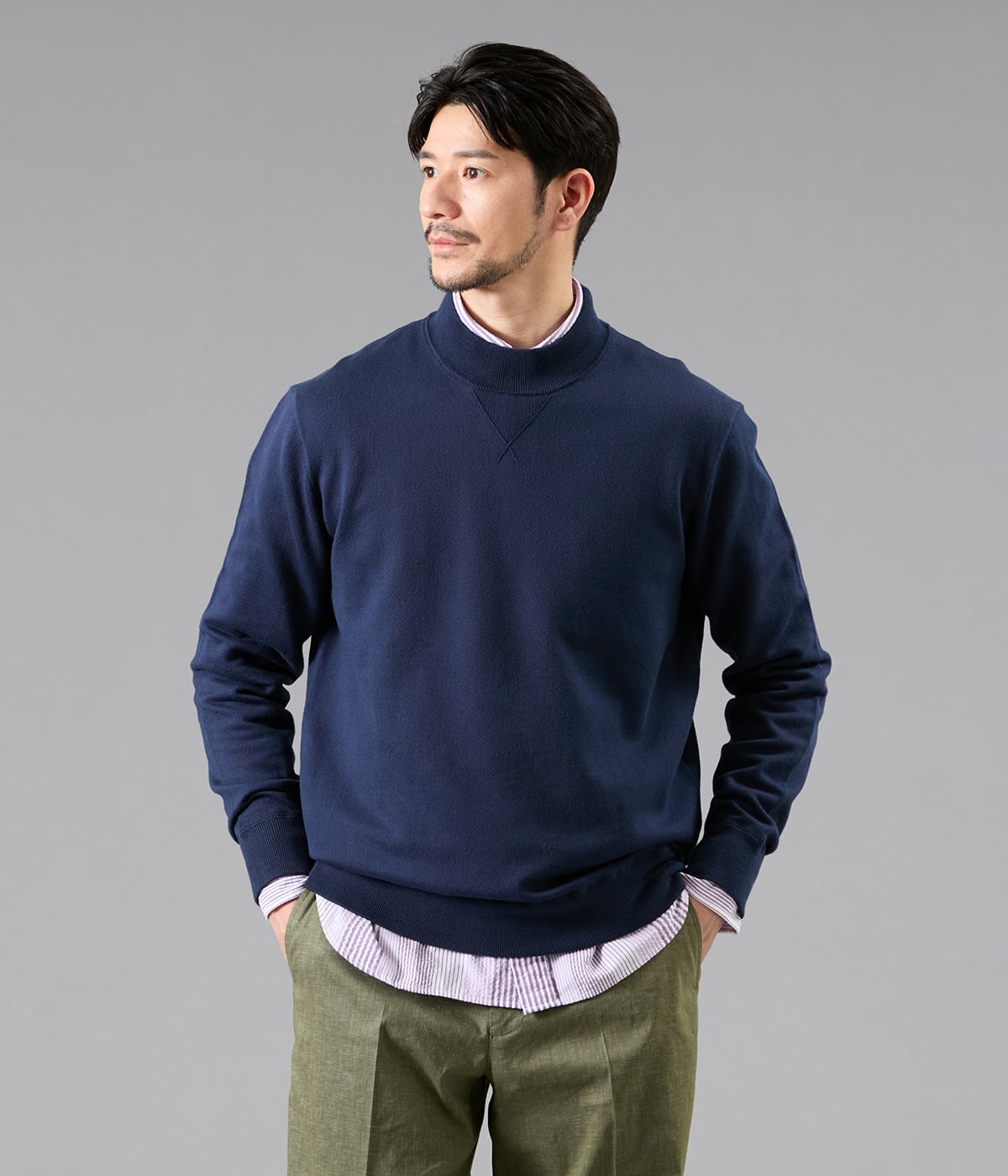 【UCT】モックネック スウェット