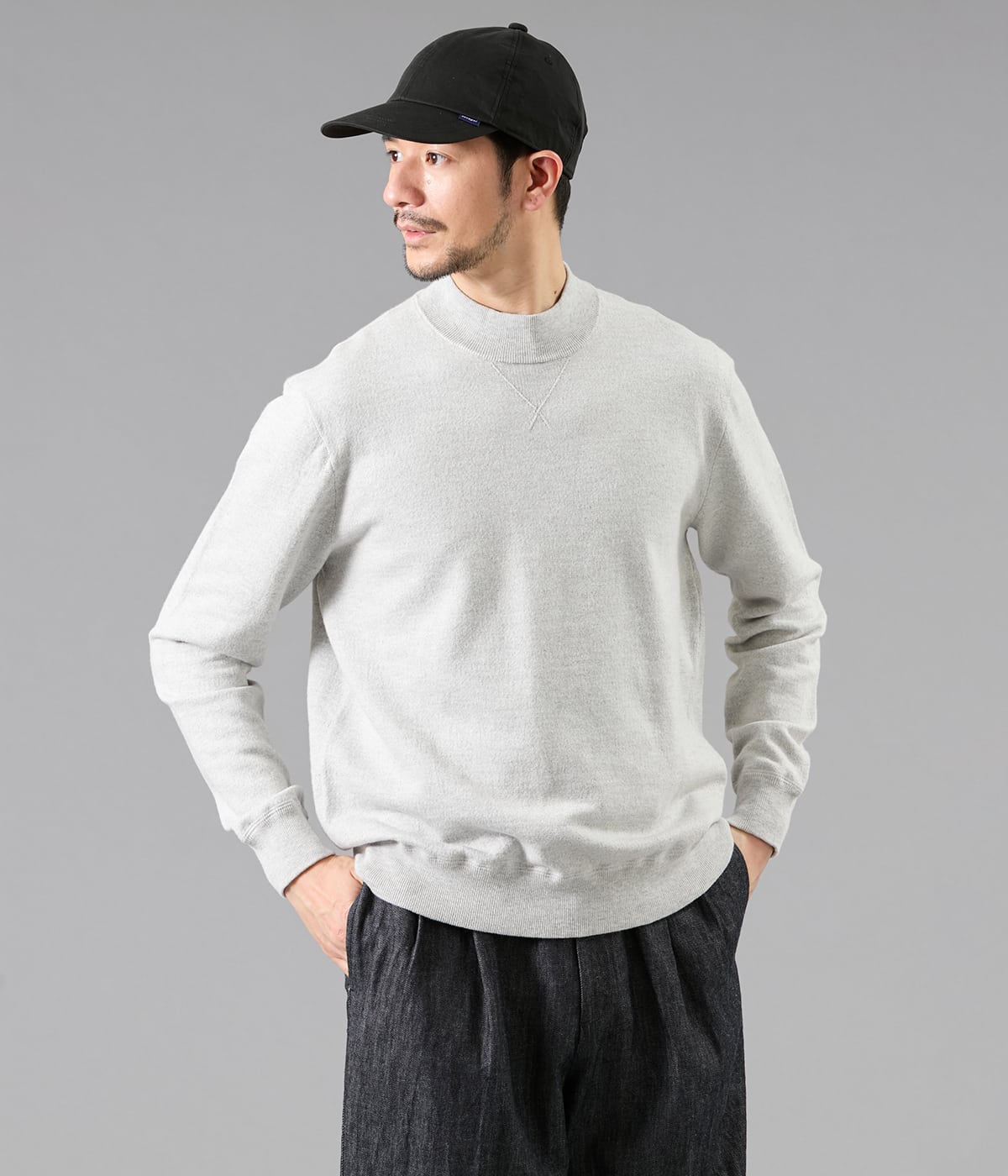 【UCT】モックネック スウェット