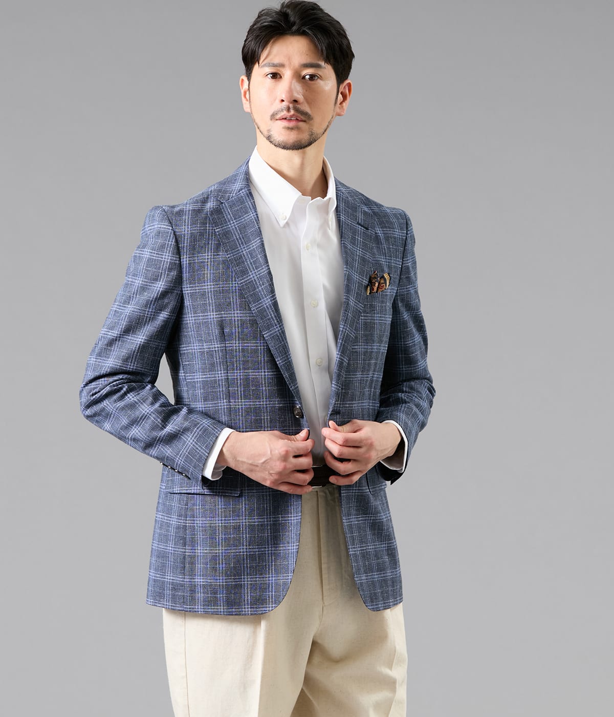 REDA ATTITUDE Canvas チェック ジャケット