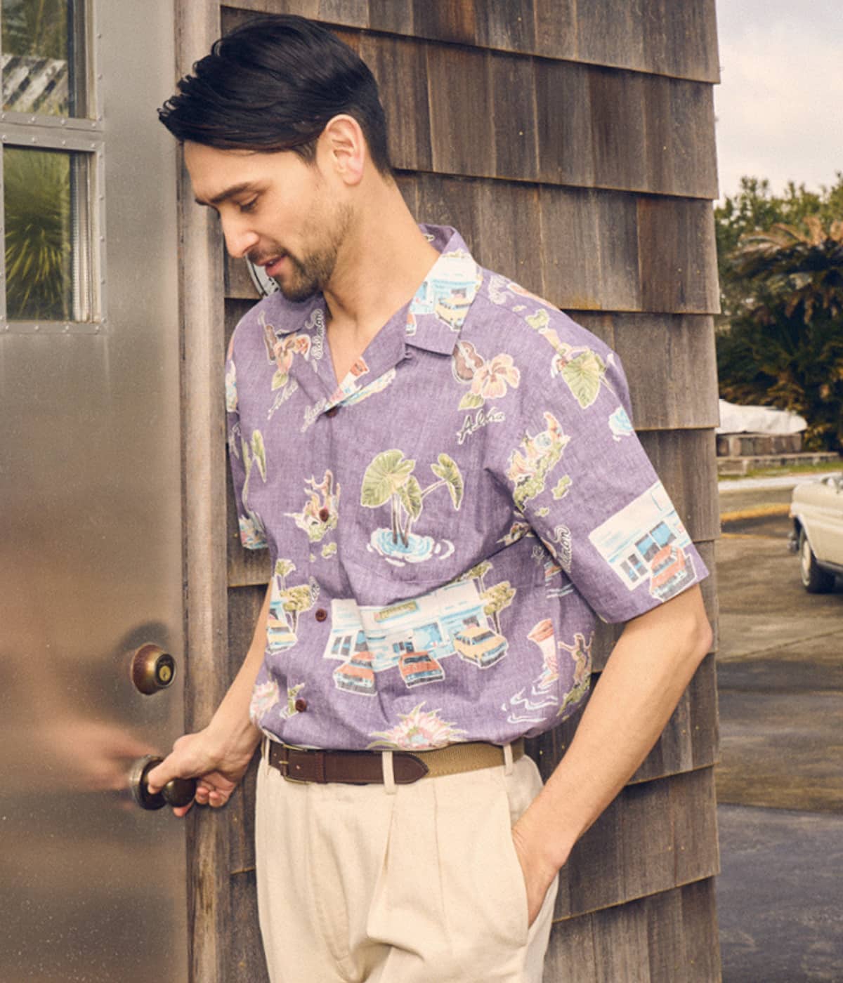 【KAHALA×NEWYORKER】HELENA'S キャンプカラー アロハシャツ