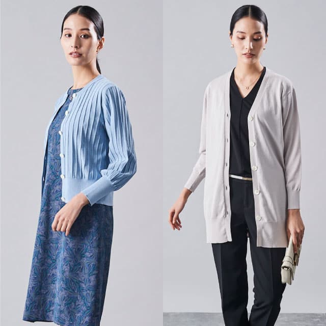 【新入荷】コットン素材のニットカーディガン