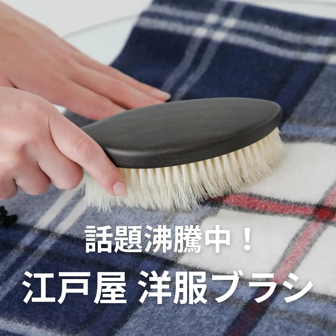 【江戸屋 洋服ブラシ】メディアで話題沸騰中!