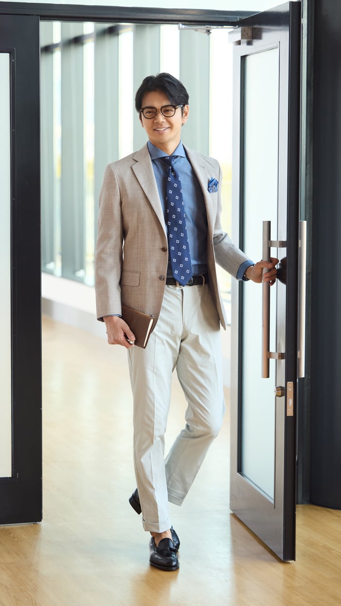 NEWYORKER ビジネススーツ 夏AB7 NEWYORKER MEN OFFICE LOOK 2024 SPRING/SUMMER｜ファッション