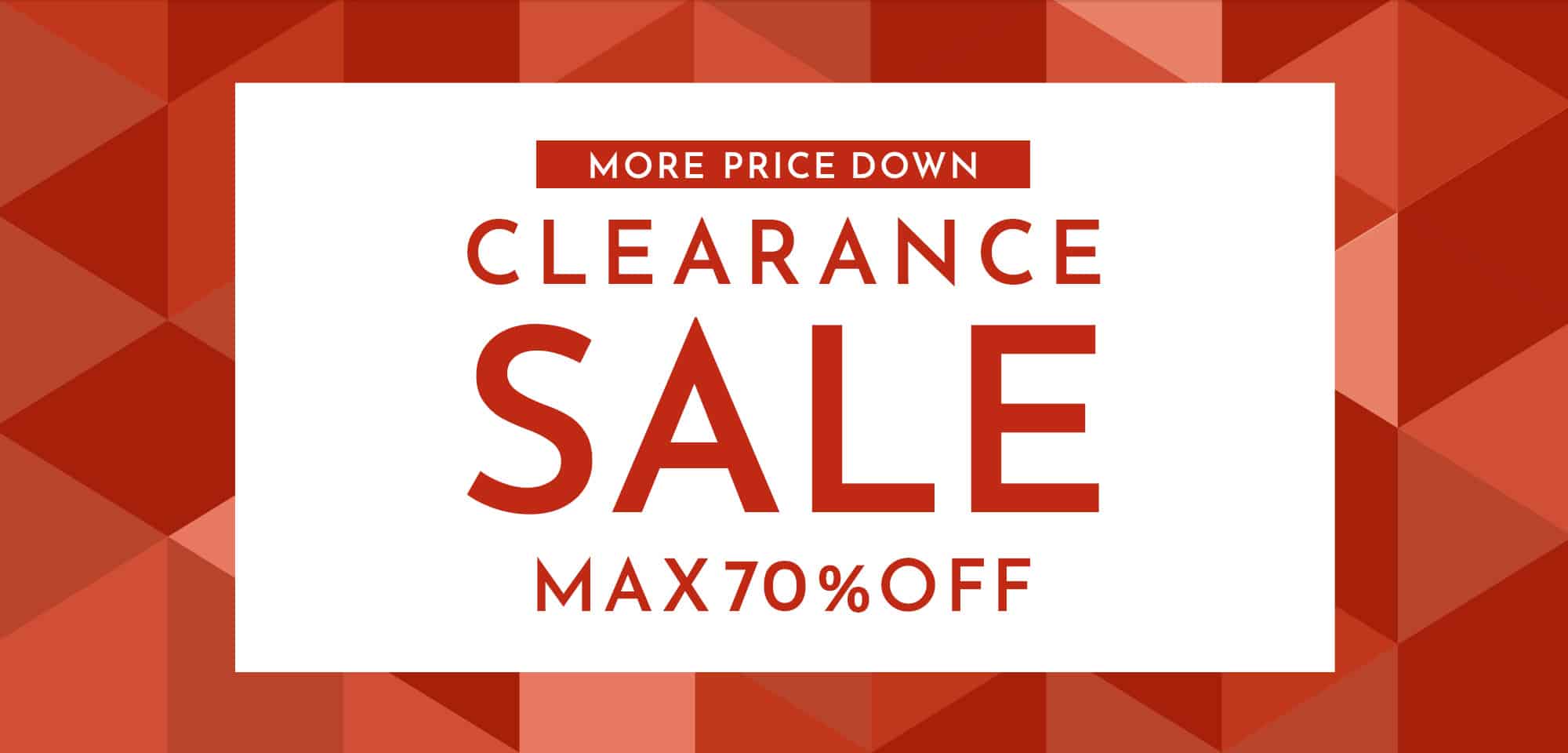 CLEARANCE SALE MAX70%OFF