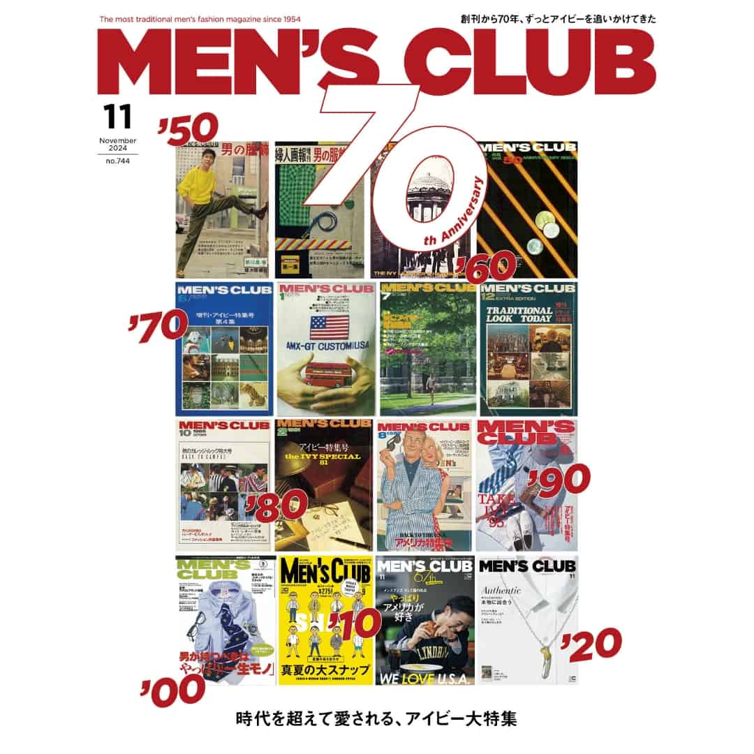 雑誌「MEN'S CLUB」11月号（10/10発売）にニューヨーカー・メルトンが掲載！