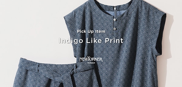PICK UP ITEM“Indigo Like Print”