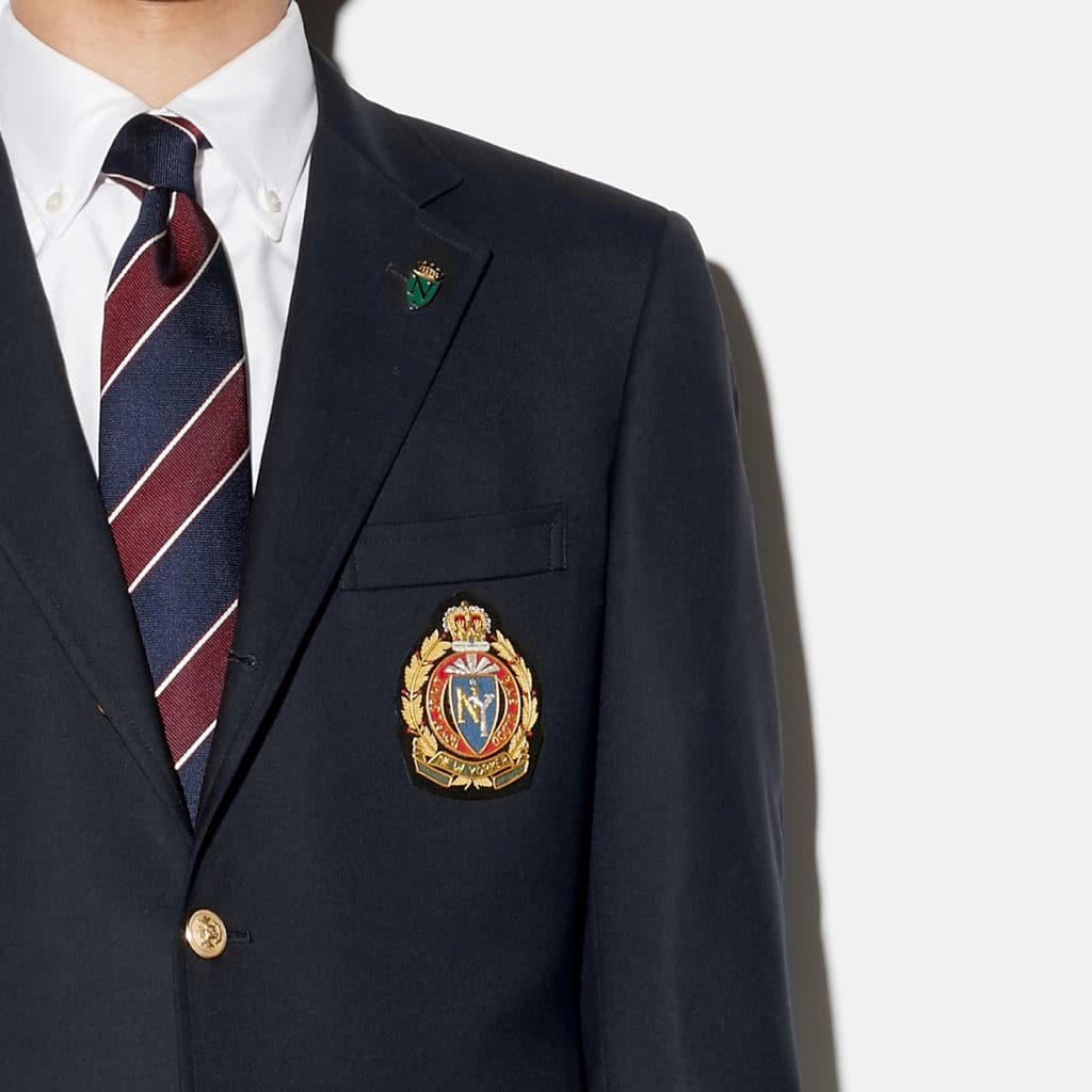 Flower Work Blazer ブレザー　紺ブレ　ジャケット テーラードジャケット 全品割引