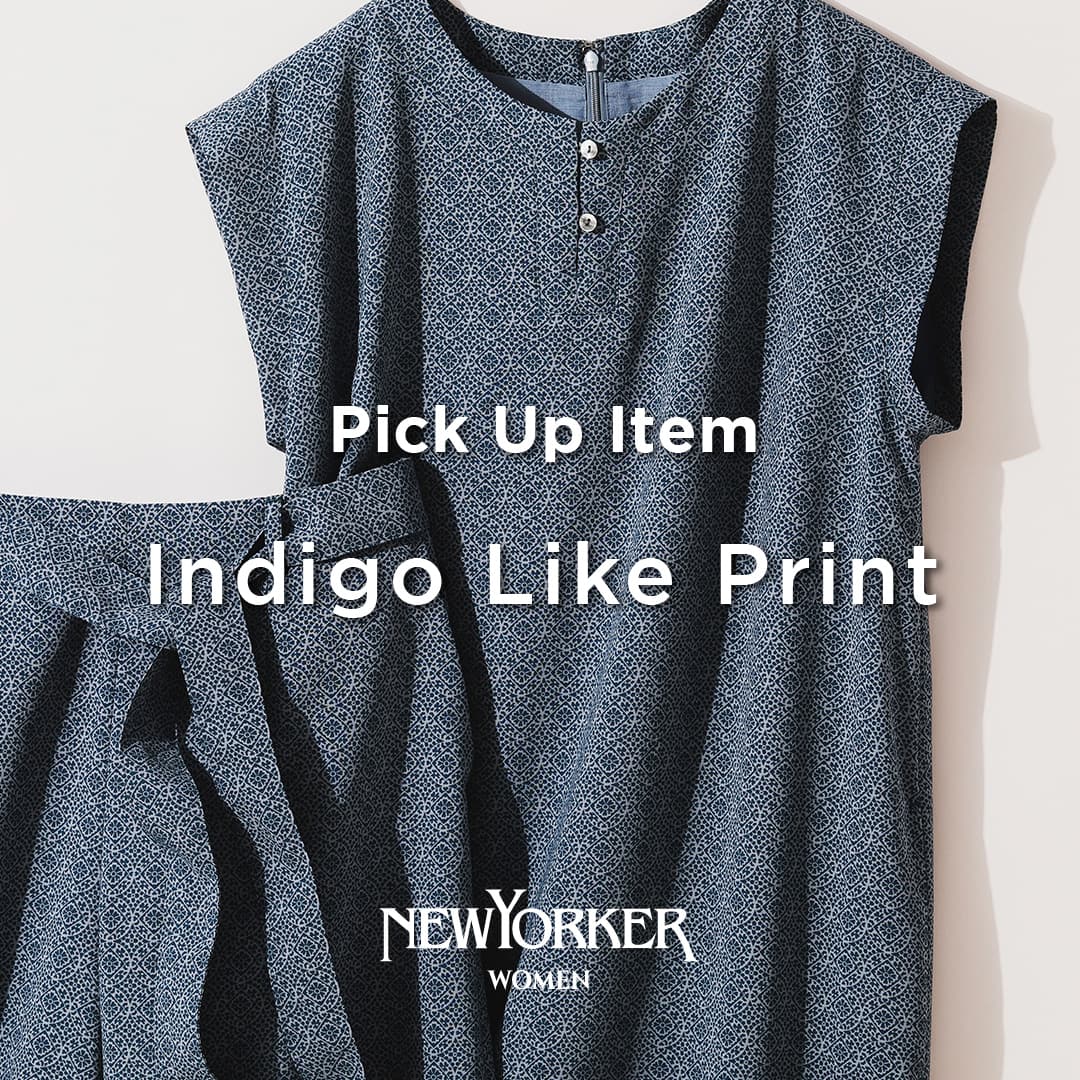 PICK UP ITEM“Indigo Like Print”