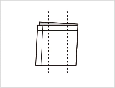 2  さらに折ります