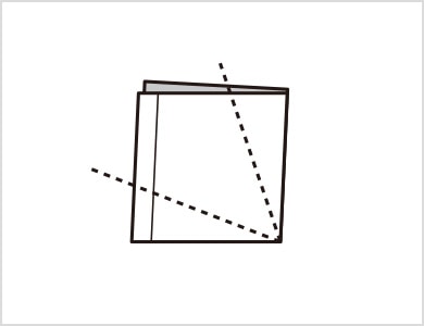 2  内側に折ります