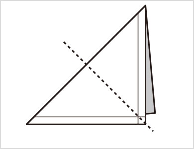 1  三角に折ります