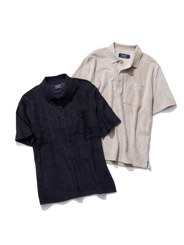 【SUVIN×GIZA Cotton】編立て襟パイルポロシャツ|ファッション通販のNY.ONLINE