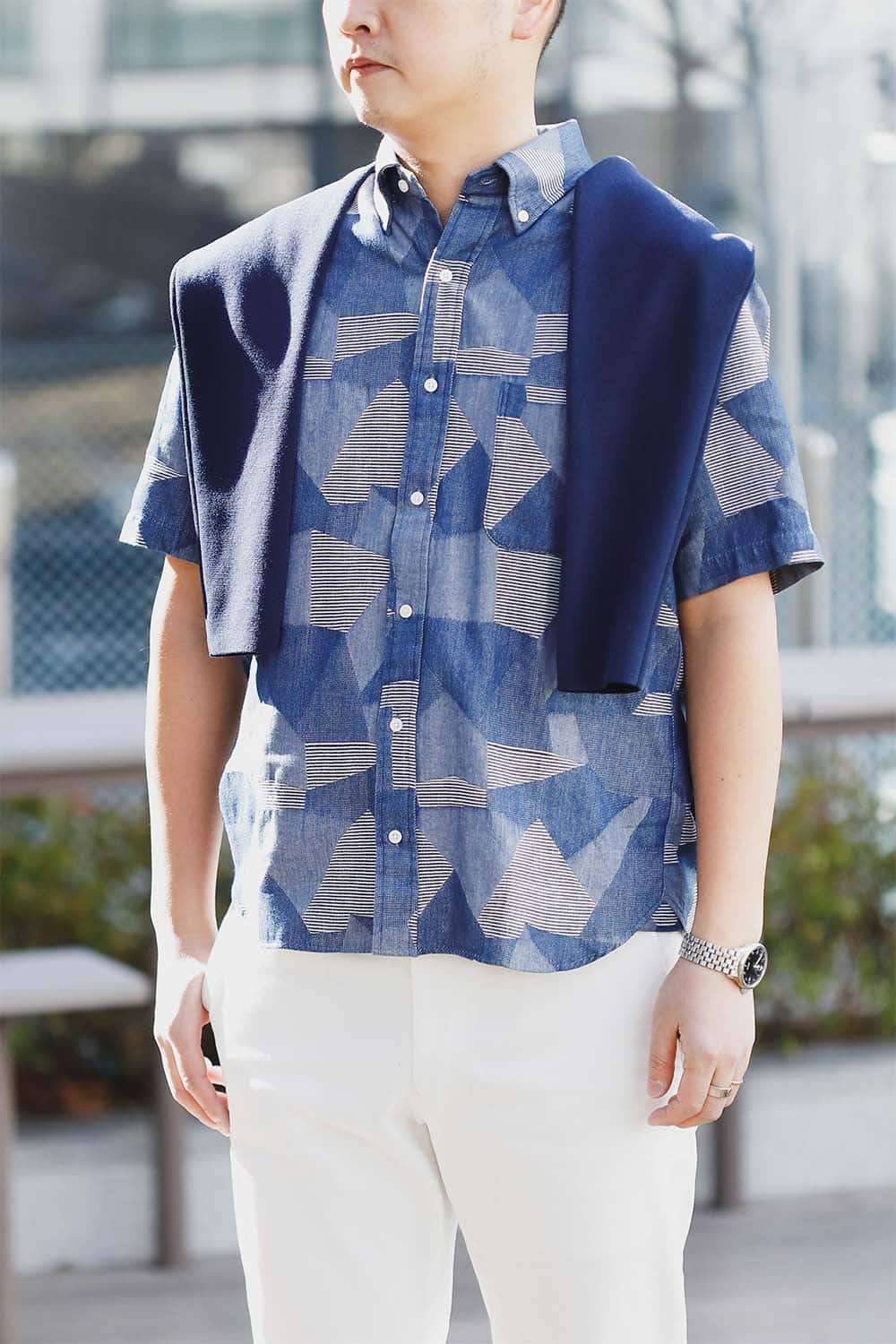 writtenafterwards 20SS ビッグニット ポロシャツ