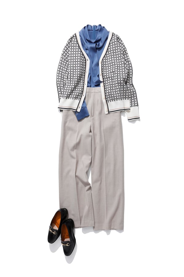 Coordinate 03 格子柄こなれシルエットカーディガン|ファッション通販のNY.ONLINE