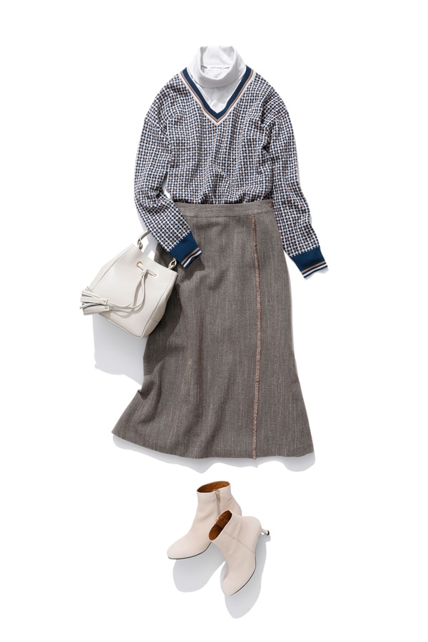 Coordinate 04 格子柄ジャカードニット|ファッション通販のNY.ONLINE