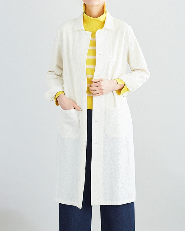 Cotton Sucker Shop Coat / コットンサッカーショップコート｜ファッション通販のNY.ONLINE