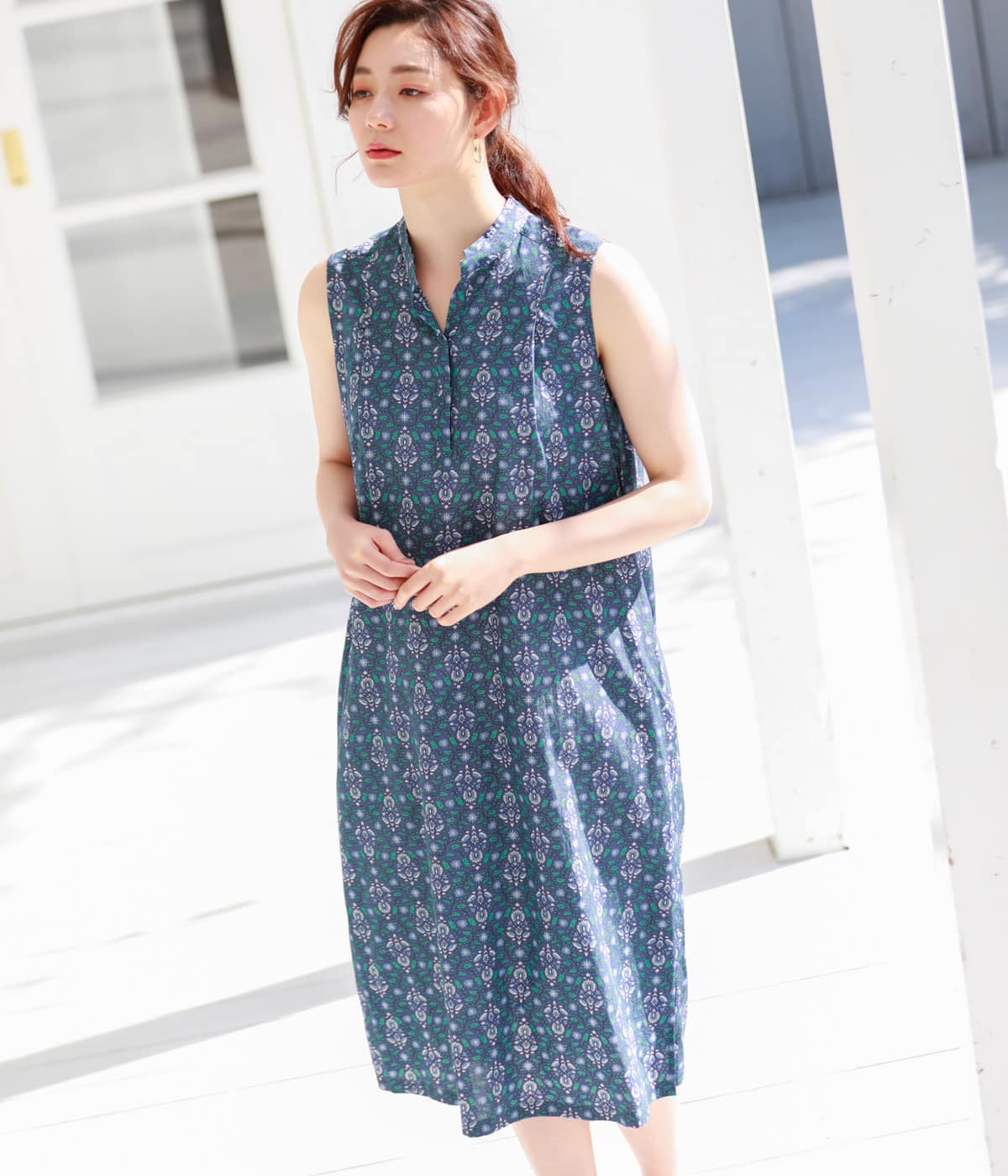 涼し気なノースリーブのシャツドレス｜ファッション通販のNY.ONLINE