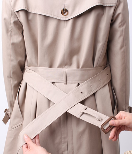 ダブルテール コートのベルトの結び方 レディース ファッション通販のny Online