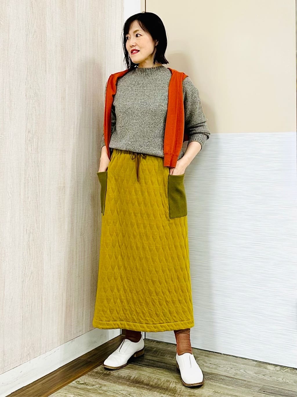 デザインワンピ×ブラックカーデ｜ファッション通販のNY.online
