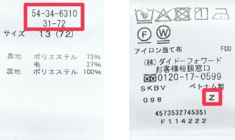 商品の品質表示